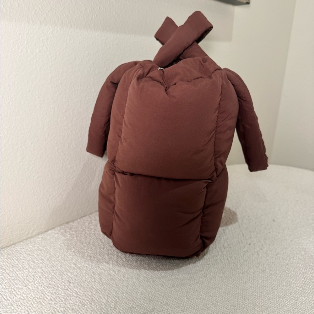 MyMumMadeIt Puffer Brown Tote Bag New - Picture 5 of 9